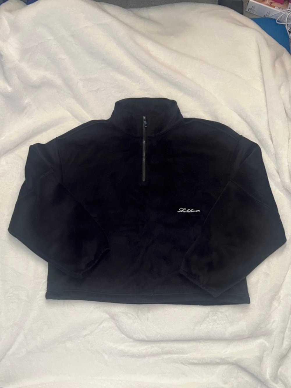 Lululemon plush velour oversized half zip